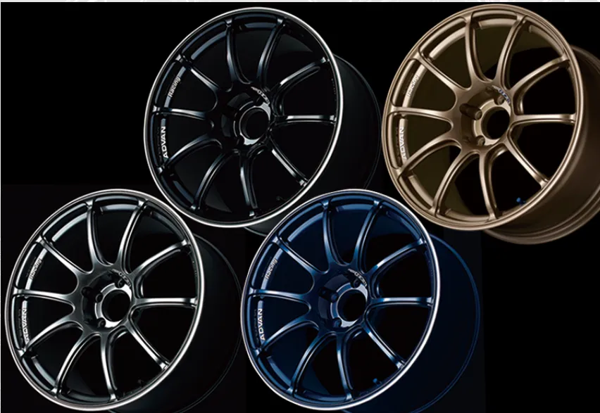 ADVAN Racing RZIIのブラック・ブロンズ・ブルー系カラーバリエーション