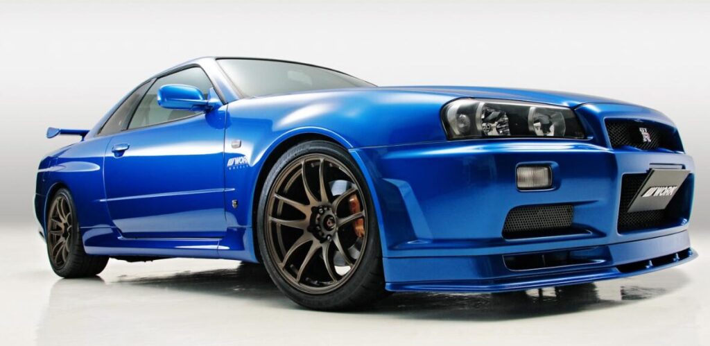 work ホイール EMOTION CR Kiwamiの技術的優位性を示すモータースポーツ仕様 - 青いスカイラインGT-R