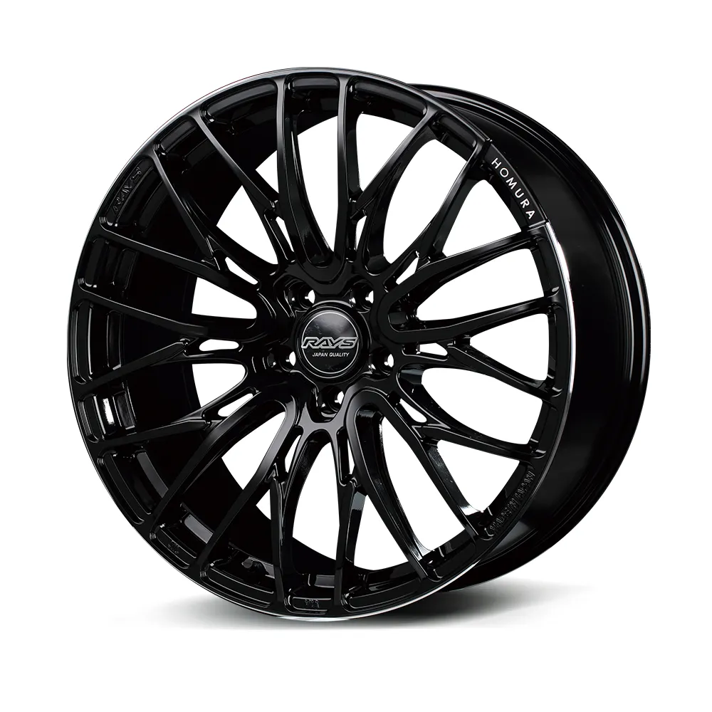 RAYS HOMURA 2x10BD BLACK CLEAR EDITIONのブラックホイール