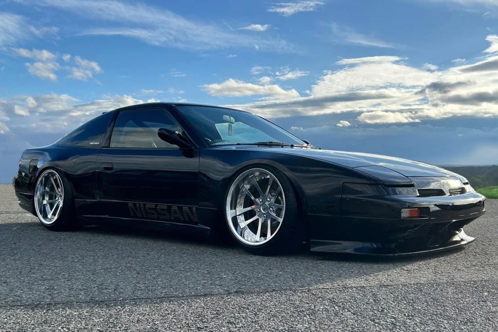 Kranze LXZ FORGEDを装着したブラックの日産180SX