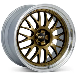 BBS RT88 ミッドナイトゴールドのディスクとシルバーダイヤカットリムのホイール単体