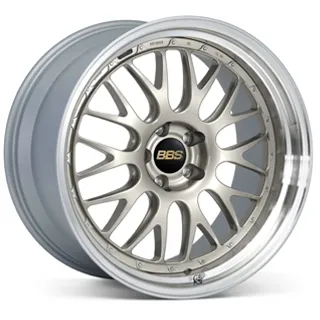 BBS RT88 ホワイトゴールドのディスクとシルバーダイヤカットリムのホイール単体