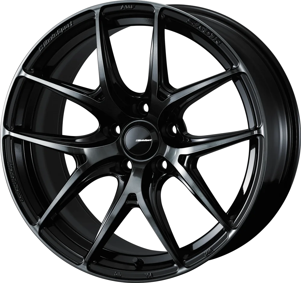 WedsSport SA-01R 18×9.0J WBCカラーのホイール正面と落とし込みの強いスポーク