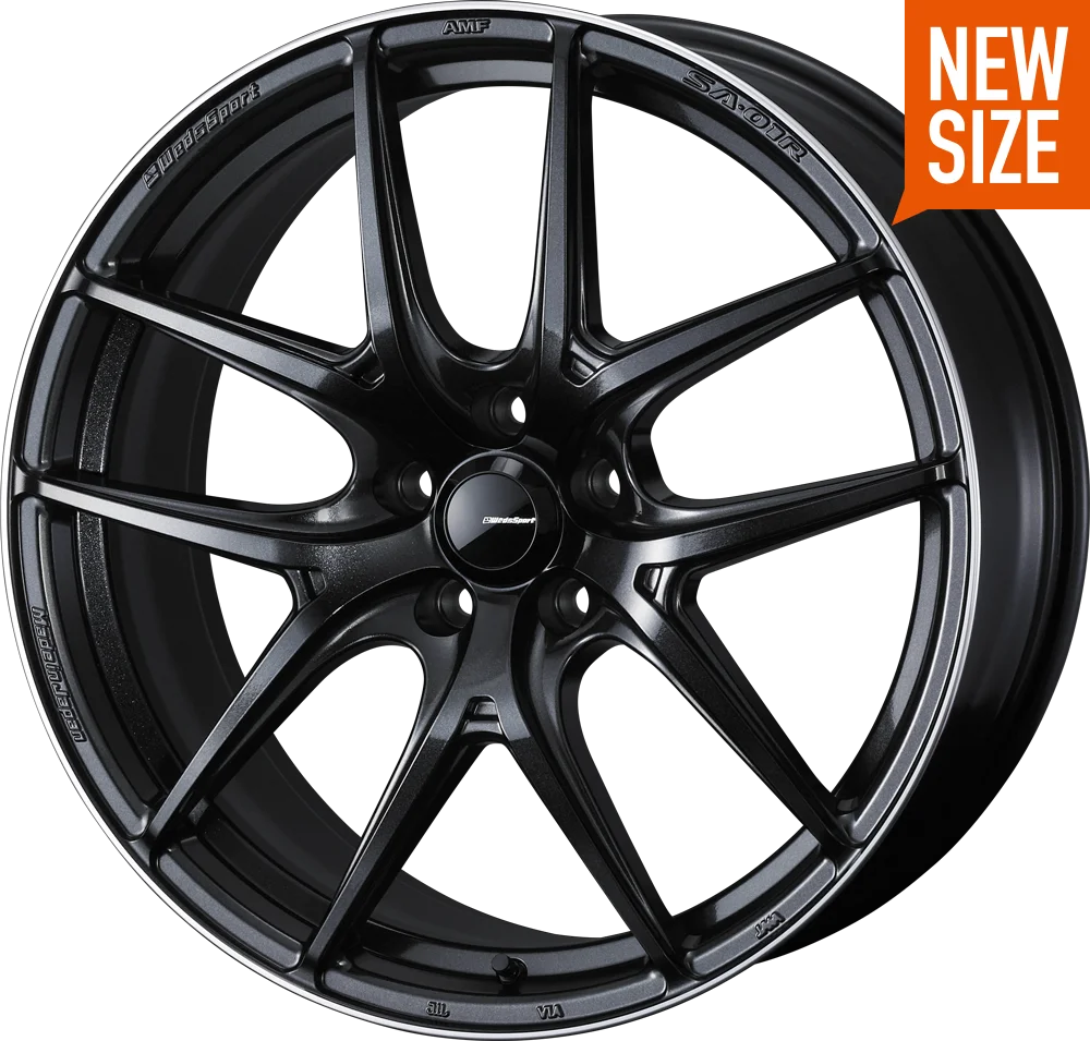 2026年追加のWedsSport SA-01R 20×8.5J METAL BLACK/Fカラーのホイール